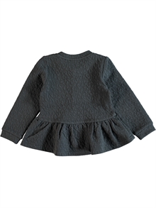 Gevina Ls Sweat Cardigan Asphalt Mini Name it back