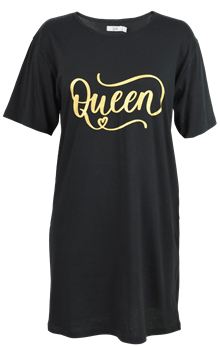Gill Big Tee Queen Nattlinne Dam Black