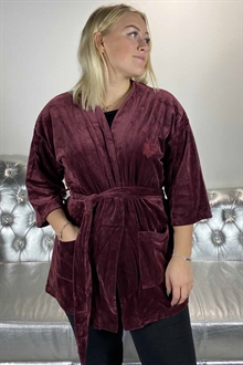 Gill Kimono Velour Dam Vinröd 10