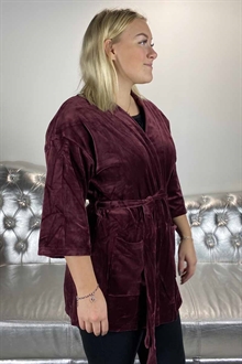 Gill Kimono Velour Dam Vinröd 11