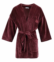 Gill Kimono Velour Dam Vinröd 2