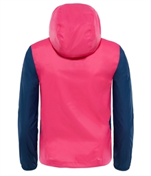Girls Zipline Rain Jacket Pettiocoat Pink Blue Wing Teal Junior North Face Back