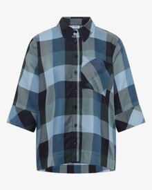 Gracie-Rutig-Skjorta-Dam-Urban-Dark-Blue-Cecil--Smilebutiken-4