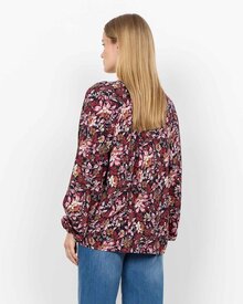 Halbin-1-Blommig-Skjortblus-Dam-Madder-Brown-Combi-Soyaconcept--Smilebutiken-2