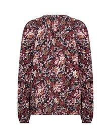 Halbin-1-Blommig-Skjortblus-Dam-Madder-Brown-Combi-Soyaconcept--Smilebutiken-4