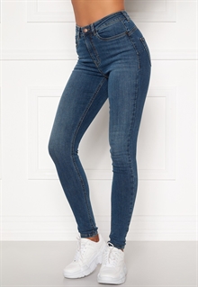 Happy Holly Amy Push Up Jeans Dam Mellanblå (2)