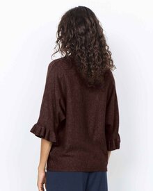 Helda-1-Pullover-Med-Volangarm-Dam-Chocolate-Plum-Melange-Soyaconcept--Smilebutiken-2