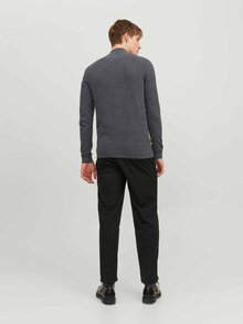 Jack---Jones-Hill-Stickad-Cardigan-Herr-Dark-Grey-Mel-2