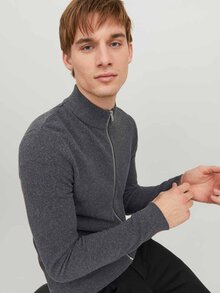 Jack---Jones-Hill-Stickad-Cardigan-Herr-Dark-Grey-Mel-3