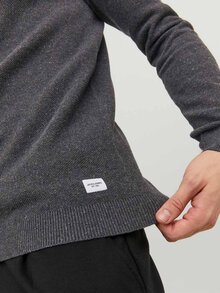 Jack---Jones-Hill-Stickad-Cardigan-Herr-Dark-Grey-Mel-5