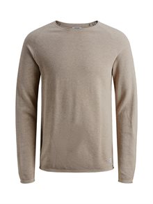 Jack & Jones Hill Stickad Tröja Herr Beige