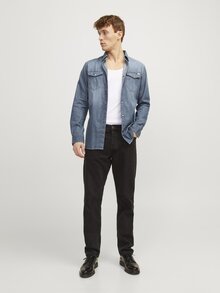 Jack---Jones-Sheridan-Skjorta-Herr-Medium-Blue-Denim-3