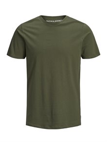 Jack & Jones Organic Bas T-shirt Herr Oliv