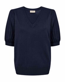 Joel-Kortarmad-Pullover-Dam-Navy-Blazer-Freequent--Smilebutiken-1