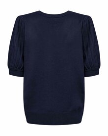 Joel-Kortarmad-Pullover-Dam-Navy-Blazer-Freequent--Smilebutiken-3
