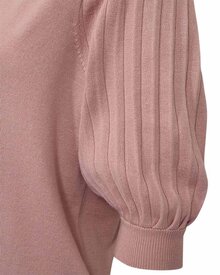 Joel-Kortarmad-Pullover-Dam-Pale-Mauve-Freequent--Smilebutiken-2