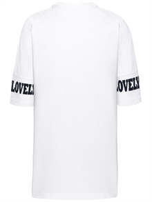 Kara Overzise Long Top Bright White