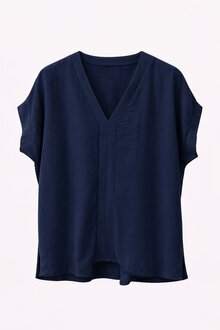 Kyla-V-ringad-Blus-Dam-Navy-Chica-London--Smilebutiken-1
