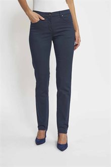 LauRie Charlotte ML Rak Passform Dam Navy