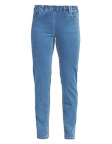LauRie Kelly SL Rak Jeans Dam Mellanblå