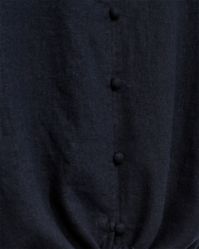 Lava-Blus-Med-Knyt-Dam-Navy-Blazer-Freequent--Smilebutiken-2