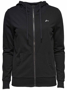 Lina Sweat Zip Hoodie Svart Dam Only PLay