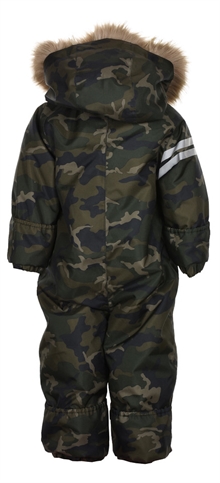 Lindberg Camo Vinteroverall Baby Mörkgrön bak