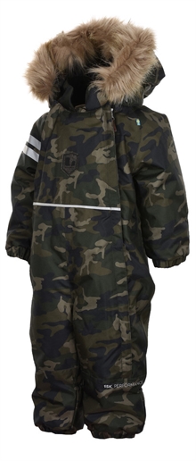 Lindberg Camo Vinteroverall Baby Mörkgrön sida