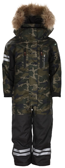 Lindberg Camo Vinteroverall Barn & Junior Mörkgrön