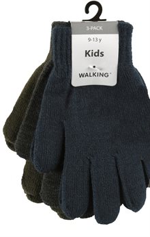 Wiges 3-pack Magiska Fingervantar Junior Mossgrön