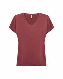 Marica-V-ringad-T-shirt-Dam-Oxblood-Red-Soyaconcept--Smilebutiken-3