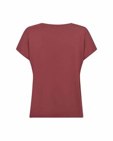 Marica-V-ringad-T-shirt-Dam-Oxblood-Red-Soyaconcept--Smilebutiken-4