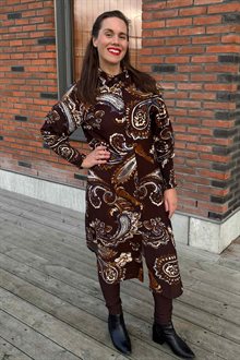 Marta du Chateau Moss Klänning Dam Marrone