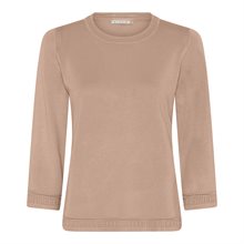 Micha Khloe Rundhalsad Pullover Dam Camel