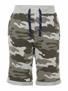 Name it Vermo Long Shorts Grå Camouflage Barn
