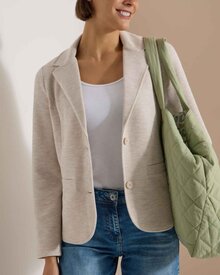 Nevaeh-Kavaj-Med-Struktur-Dam-Cashmere-Beige-Melange-Cecil--Smilebutiken-1