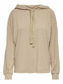 Only Zoe Långärmad Hoddie Dam Beige 1