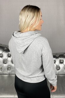 Only-Zoe-Langarmad-Hoddie-Dam-Light-Grey-Melange-21