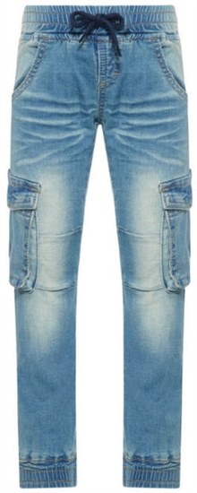 Romeo Cargo Stretch Jeans Ljusblå Barn