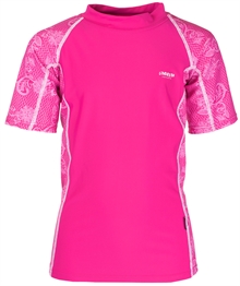 Samos Sun t-shirt Short Sleves Cerise Solskyddskläder Barn Lindberg