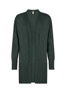 Soyaconcept-Dollie-Lang-Cardigan-Forrest-Green-Melange-Dam-1