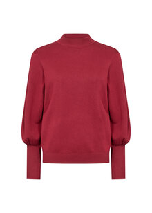Soyaconcept-Dollie-Puffarm-Pullover-Dam-Red-Melange-3