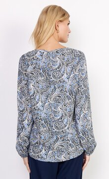 Soyaconcept-Jasmin-Blus-Bright-Blue-Combi-Dam-11