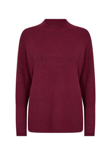 Soyaconcept-Kanita-4-Polo-Dam-Dark-Red-Melange-1