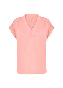 Soyaconcept-Marica-278-V-ringad-T-shirt-Dam-Peach-Pink-3