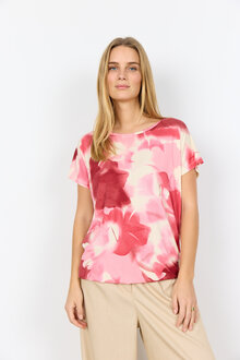 Soyaconcept-Marica-350-T-Shirt-Dam-Rapture-Rose-Combi-1