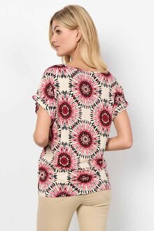 Soyaconcept-Marica-Rundhals-T-shirt-Dam-Berry-Combi-2