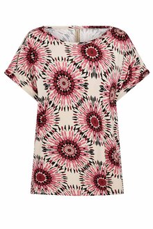 Soyaconcept-Marica-Rundhals-T-shirt-Dam-Berry-Combi-3