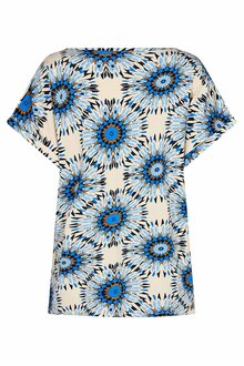 Soyaconcept-Marica-Rundhals-T-shirt-Dam-Bright-Blue-Combi-2