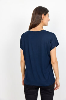 Soyaconcept-Marica-V-ringad-T-shirt-Dam-Navy-2